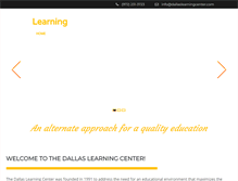 Tablet Screenshot of dallaslearningcenter.com